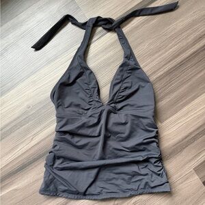 Athleta Black Halter Top Tankini